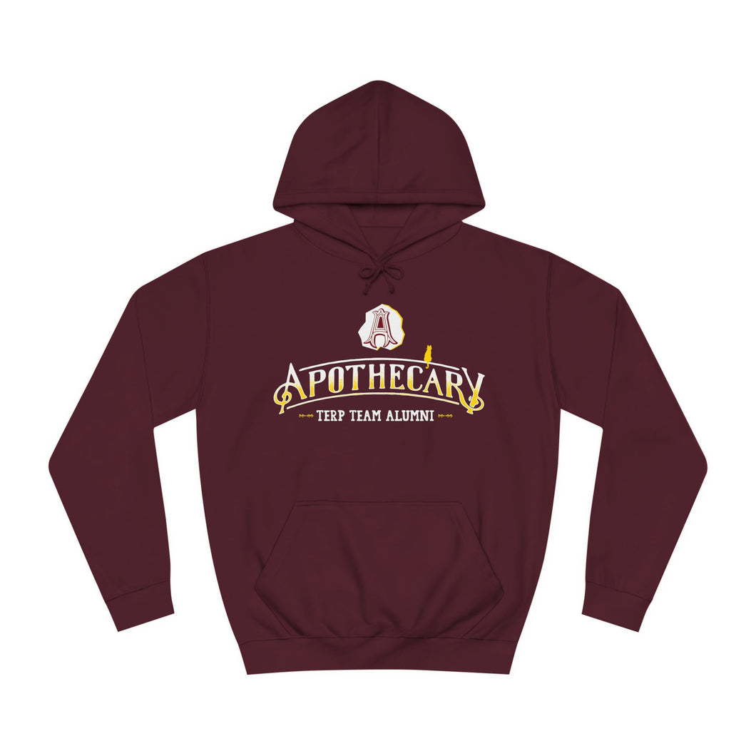 Apothecary Terp Team Alumni Unisex College Hoodie - Comfortable, Stylish Sweatshirt for College Graduates