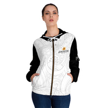 Load image into Gallery viewer, Apothecary Paisley Zip Hoodie — 'In Terps We Trust' Women's Full‑Zip