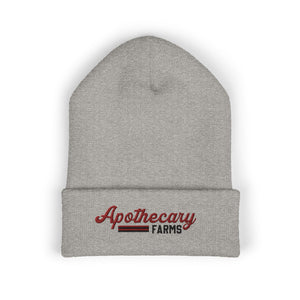Apothecary Farms Classic Cuffed Beanie - Cozy Embroidered Winter Hat