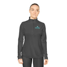 Load image into Gallery viewer, Ladies Quarter-Zip Pullover - Terp Team Alumni Design