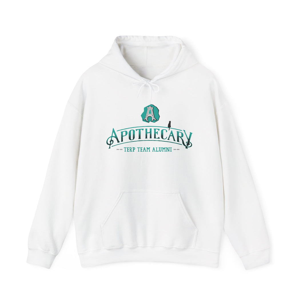 Apothecary Terp Team Alumni Hoodie - Cozy Unisex Sweatshirt for Graduates and Herbal Enthusiasts