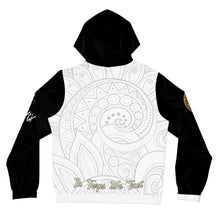 Load image into Gallery viewer, Apothecary Paisley Zip Hoodie — 'In Terps We Trust' Women's Full‑Zip