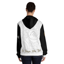 Load image into Gallery viewer, Apothecary Paisley Zip Hoodie — 'In Terps We Trust' Women's Full‑Zip